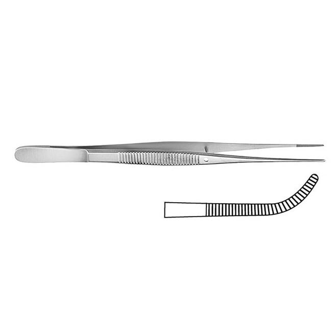 SEMKEN Пінцет анатомічний; зігнутий; із зубчиками; 15,0см. Tontarra Medizintechnik GmbH